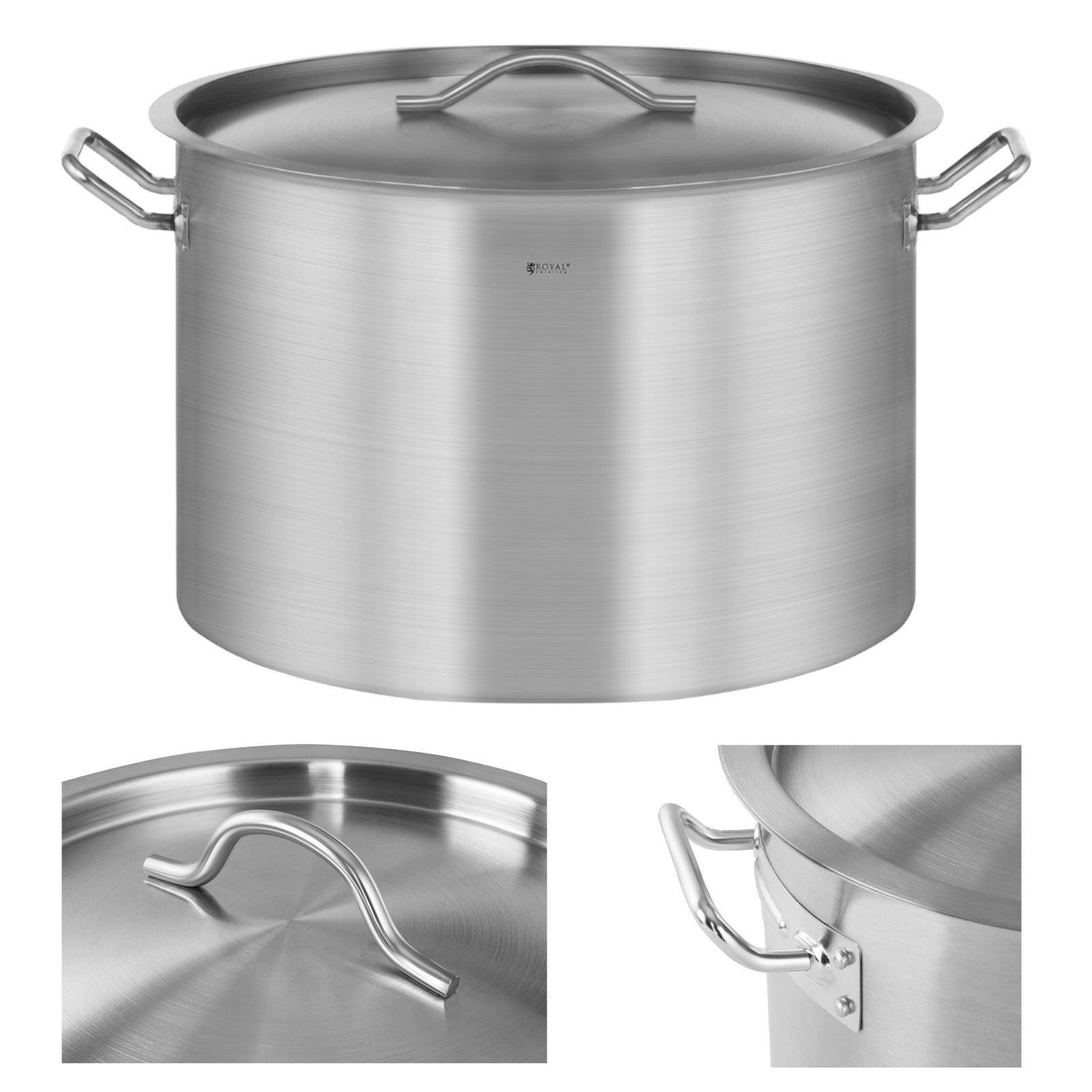 Stock Pots – Catering pot with lid, stainless steel, for - Carlat