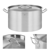 Stock Pots – Catering pot with lid, stainless steel, for - Carlat