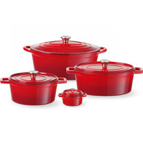 Stock Pots – Enameled cast iron pot 0.27 l red - Carlat