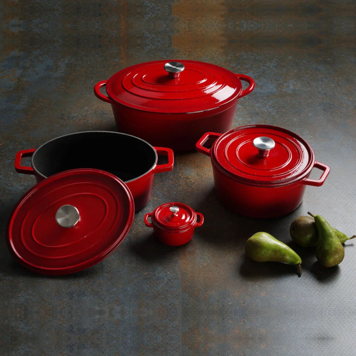 Stock Pots – Enameled cast iron pot 3.7 l red - Carlat