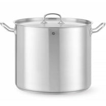 Stock Pots – Kitchen Line high pot with lid, 21 - Carlat
