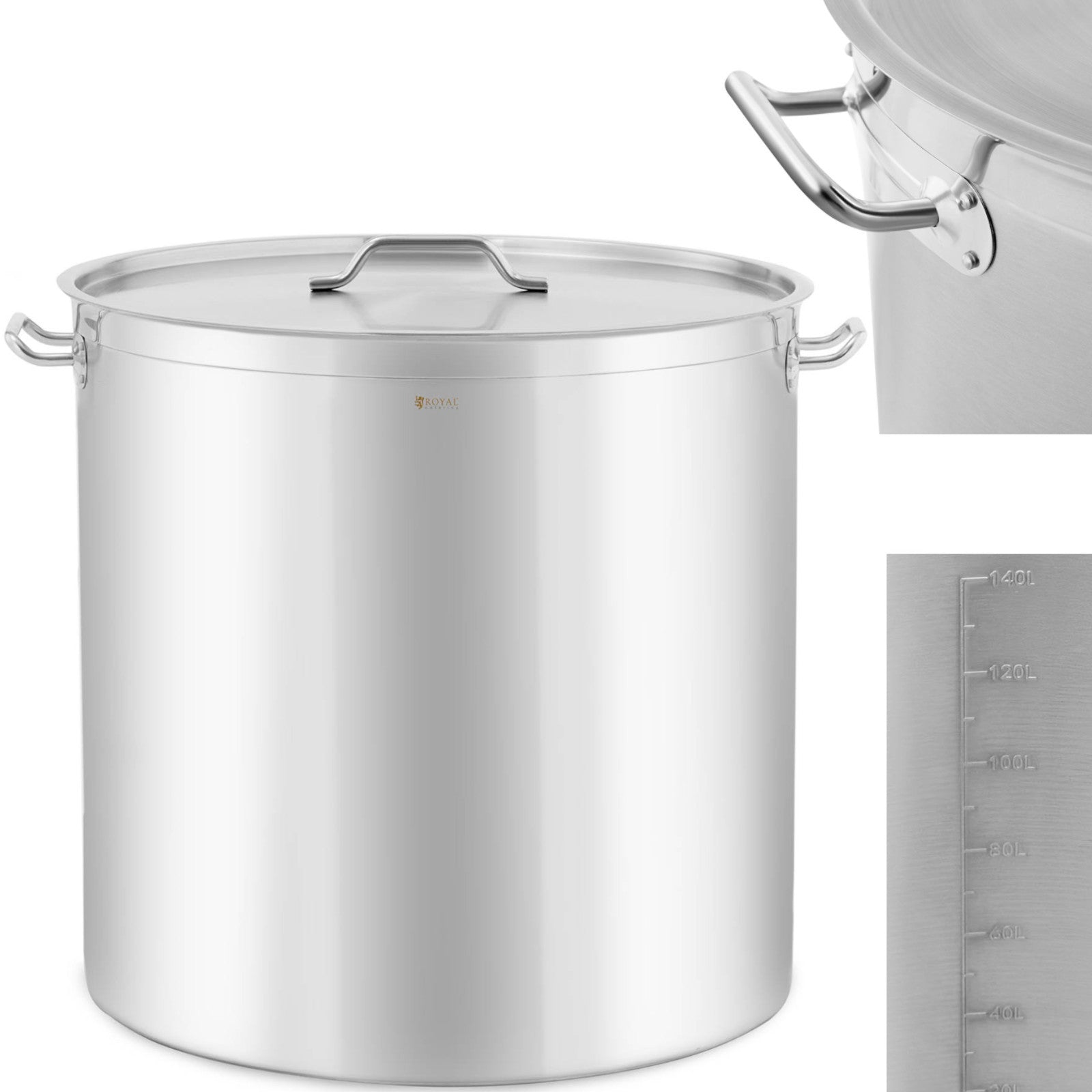 Stock Pots – Steel pot with a measuring cup lid - Carlat
