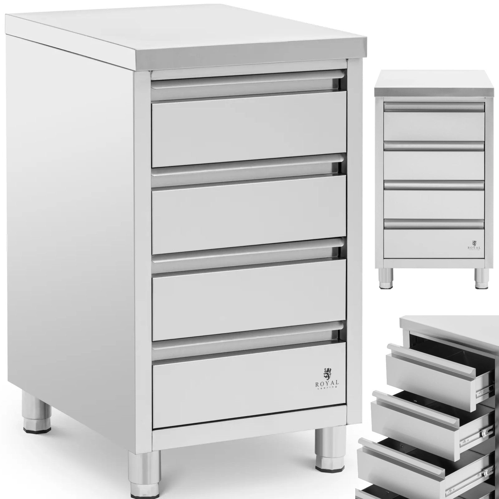 Storage Cabinets & Lockers – Free-standing catering cabinet with 3 - Carlat