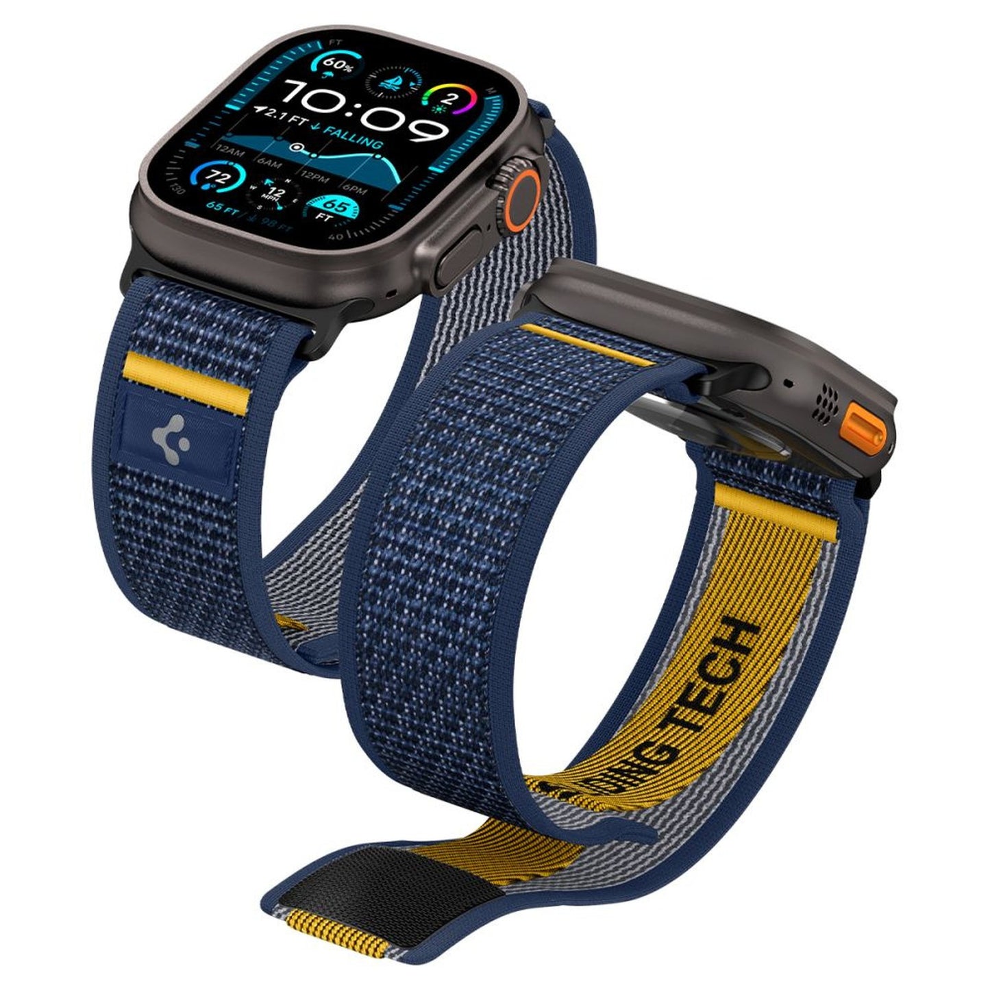 Strap for Apple Watch 44 / 45 / 46 / 49 mm - navy blue - Carlat
