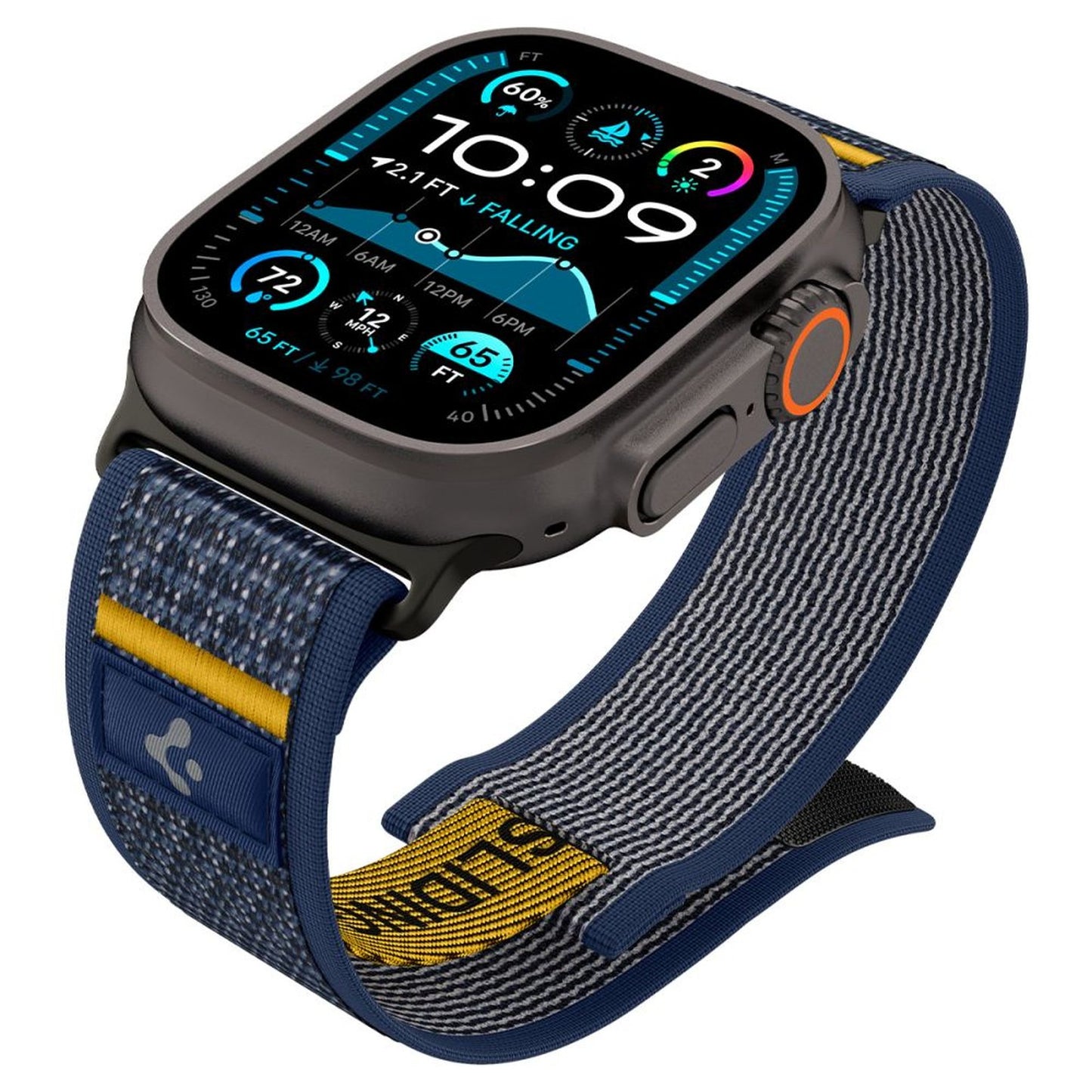Strap for Apple Watch 44 / 45 / 46 / 49 mm - navy blue - Carlat