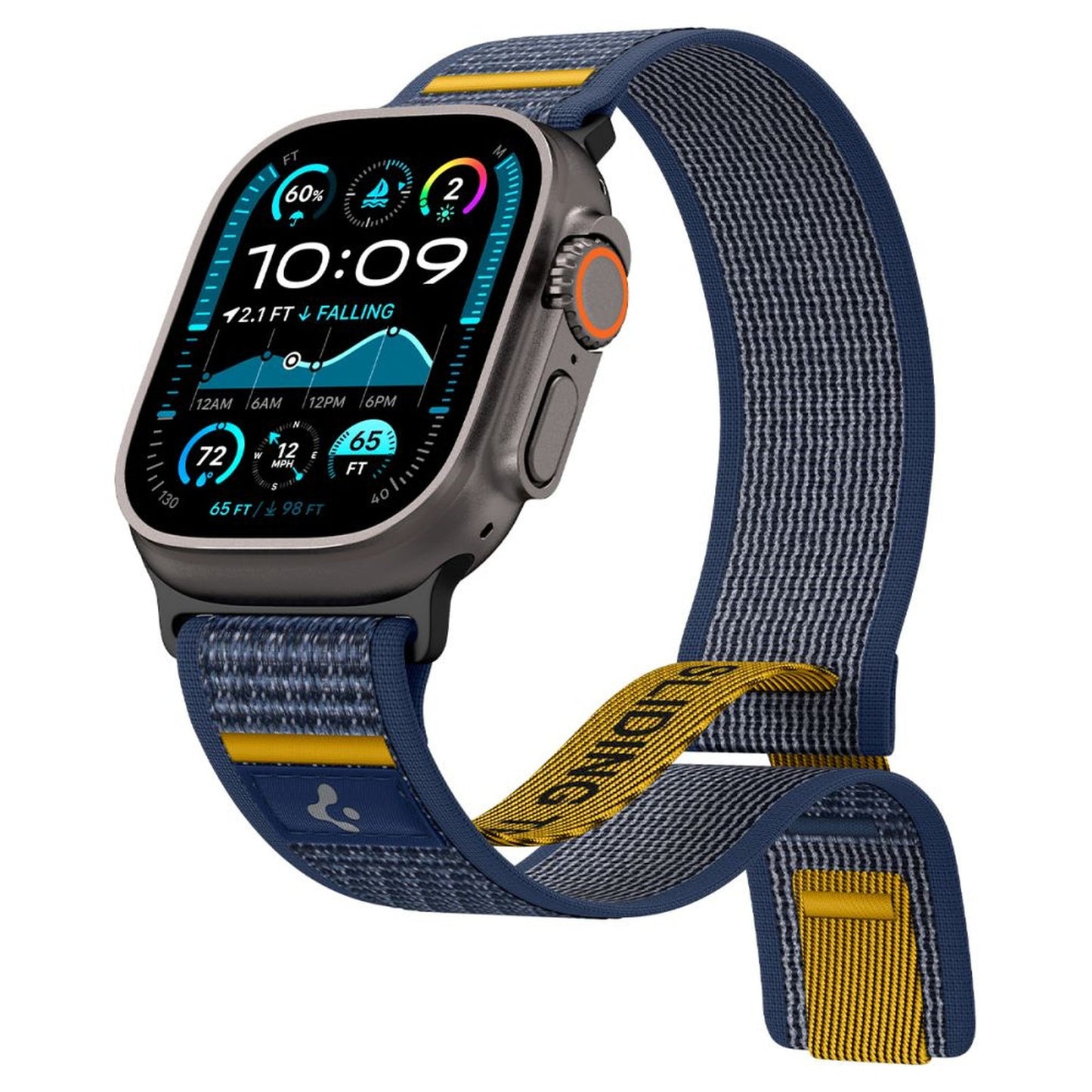 Strap for Apple Watch 44 / 45 / 46 / 49 mm - navy blue - Carlat