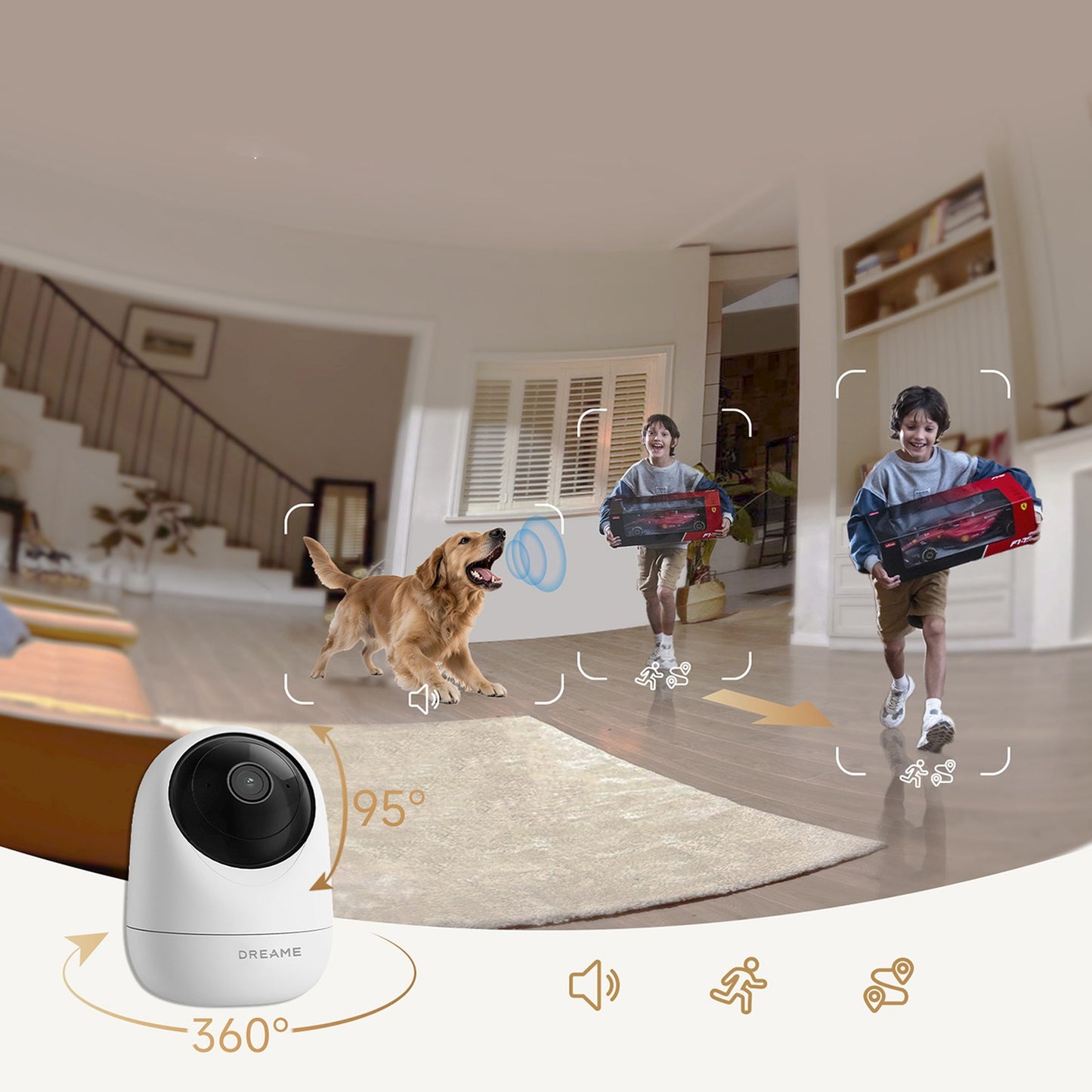 Surveillance Camera Accessories – 1080p IR Wi-Fi Bluetooth indoor surveillance - Carlat