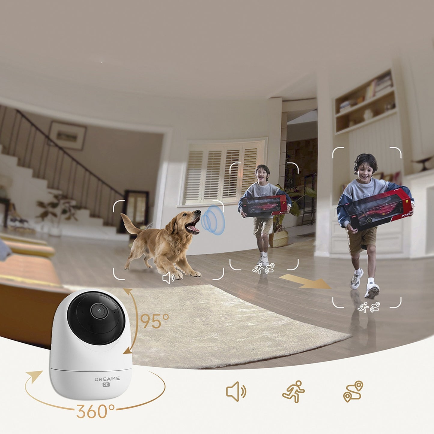 Surveillance Camera Accessories – 1080p IR Wi-Fi Bluetooth indoor surveillance - Carlat