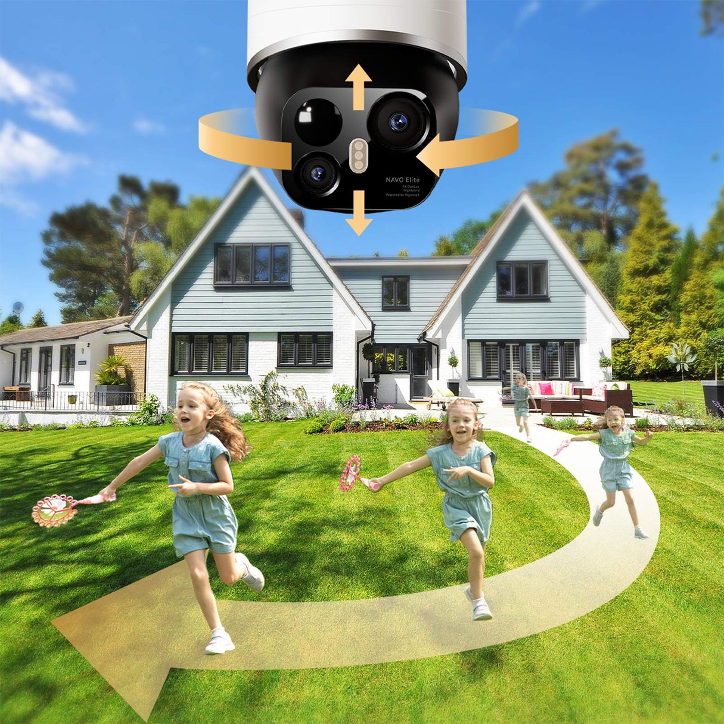 Surveillance Camera Accessories – 360 Outdoor Camera with Solar Panel - Carlat