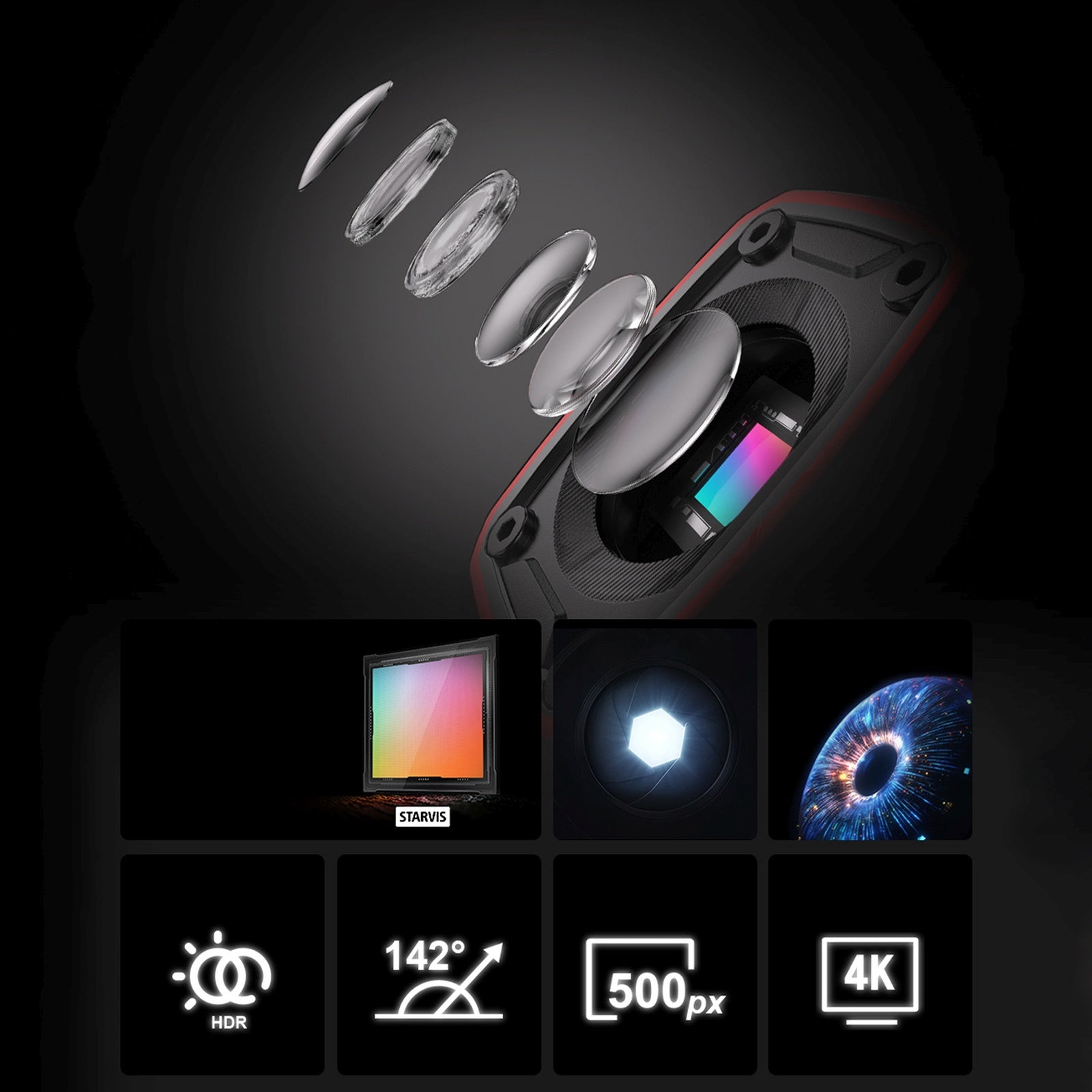 Surveillance Camera Accessories – 4K sports video recorder camera for - Carlat