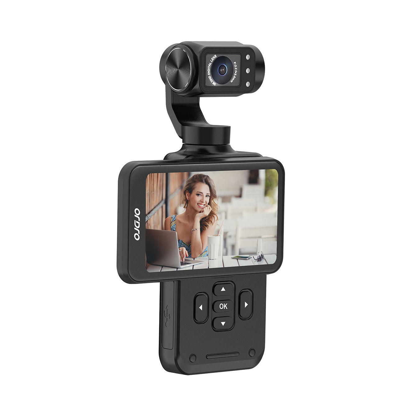 Surveillance Camera Accessories – Camera with 3-axis gimbal for Vlog - Carlat