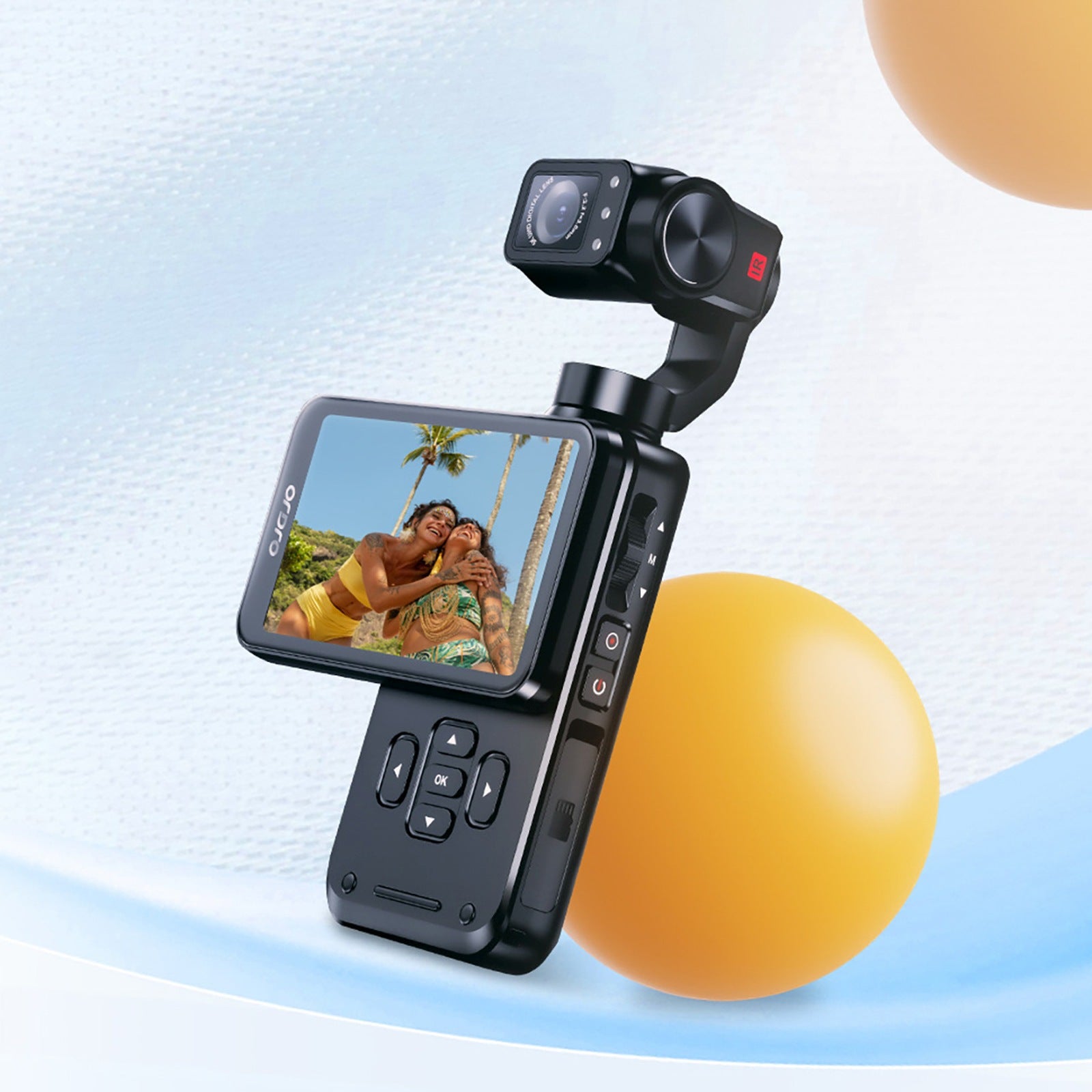 Surveillance Camera Accessories – Camera with 3-axis gimbal for Vlog - Carlat