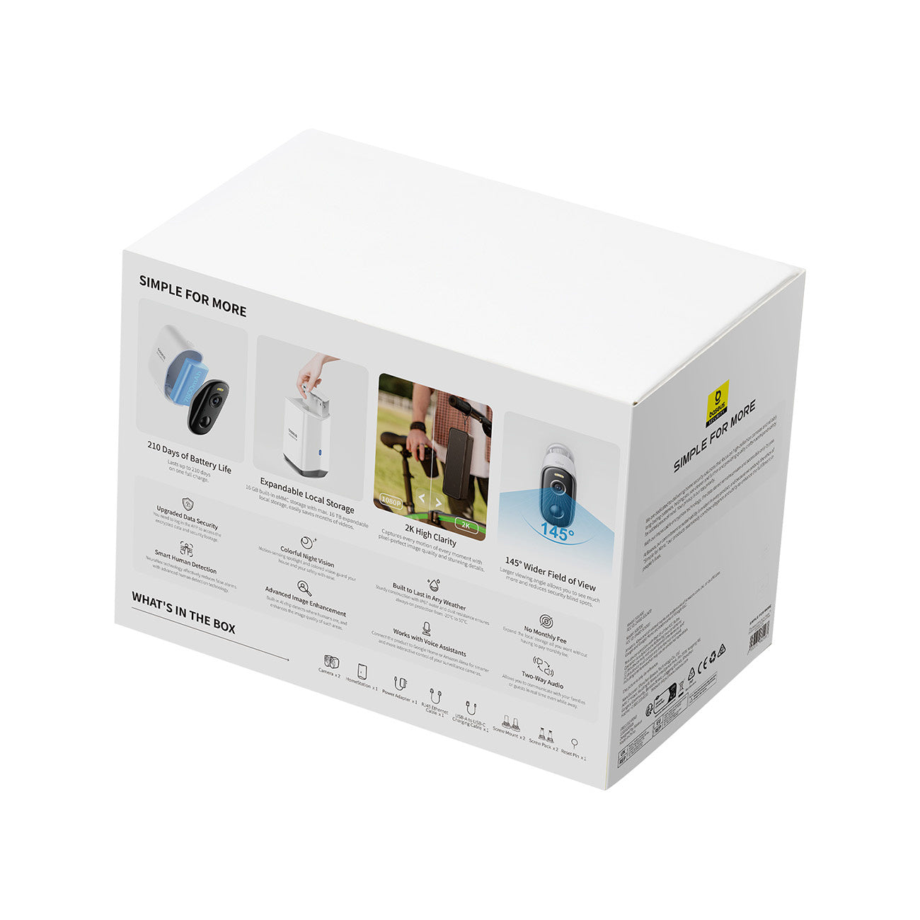 Surveillance Camera Accessories – Outdoor monitoring kit 2 cameras 2K - Carlat