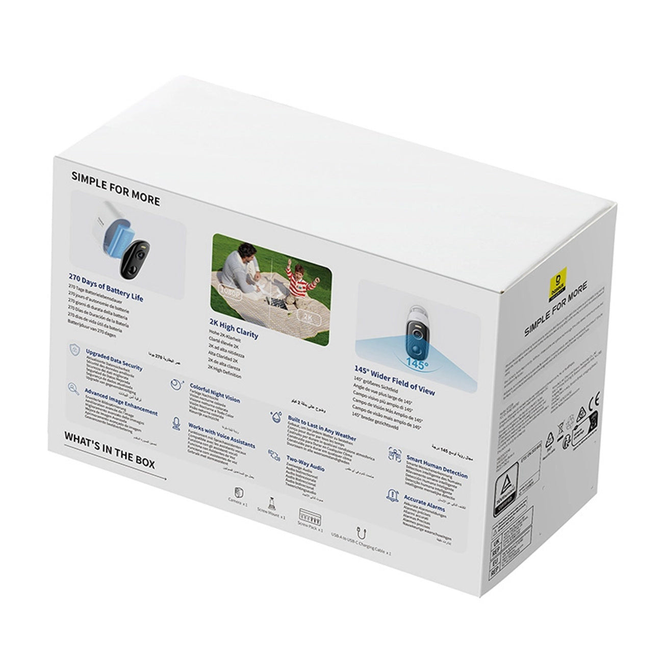 Surveillance Camera Accessories – Outdoor surveillance camera with 2K Wi-Fi - Carlat