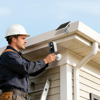 Surveillance Camera Accessories – Outdoor surveillance camera with solar panel - Carlat