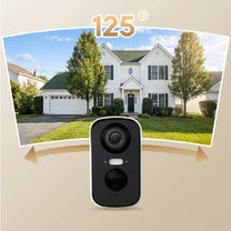 Surveillance Camera Accessories – Outdoor surveillance camera with solar panel - Carlat