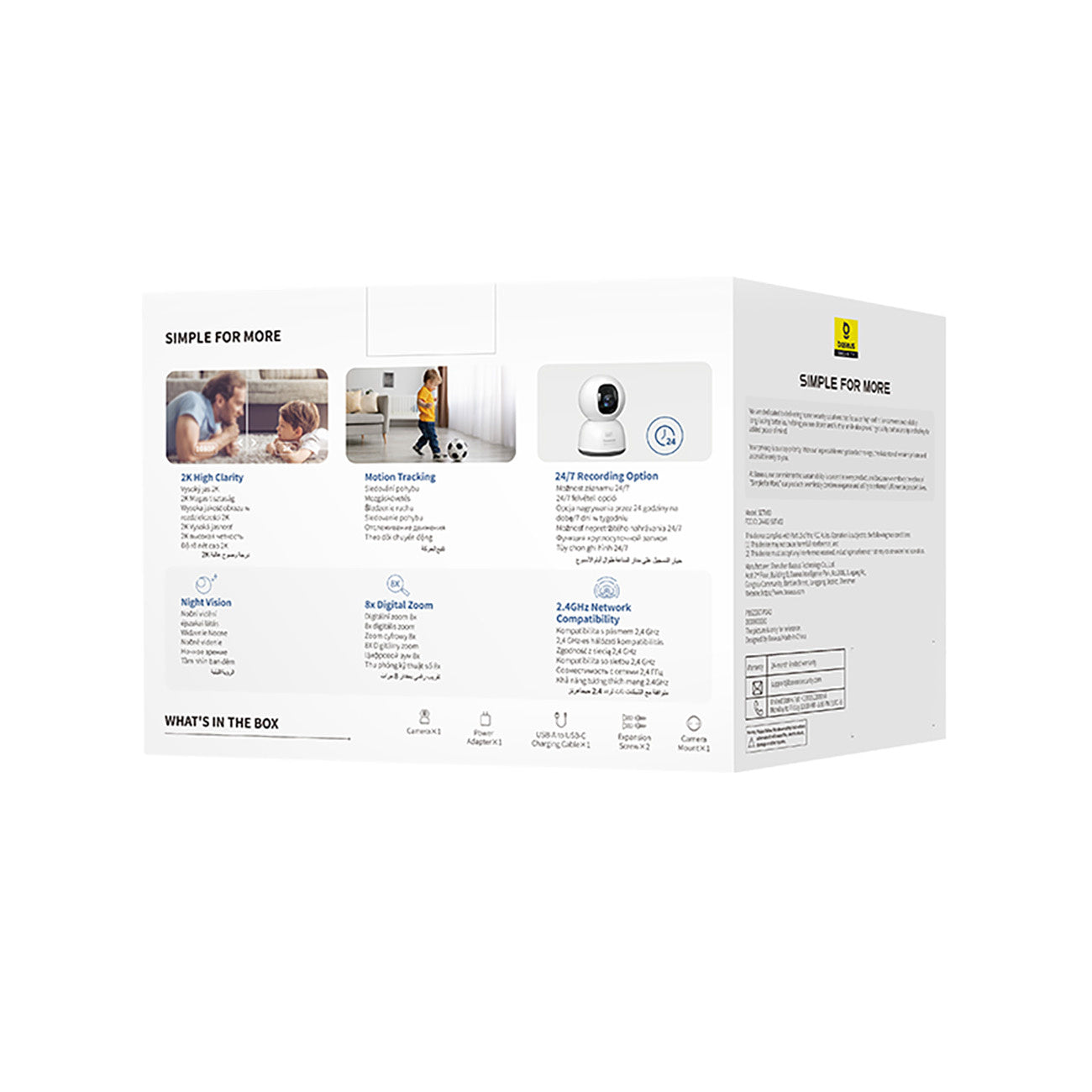 Surveillance Camera Accessories – Security P1 Lite indoor camera for - Carlat