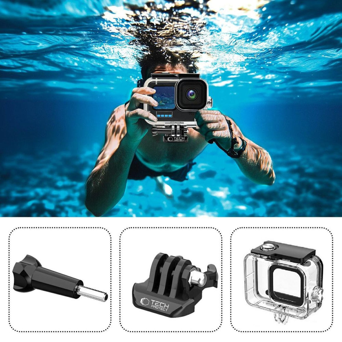 Surveillance Camera Accessories – Waterproof case for GoPro Hero 9 - Carlat