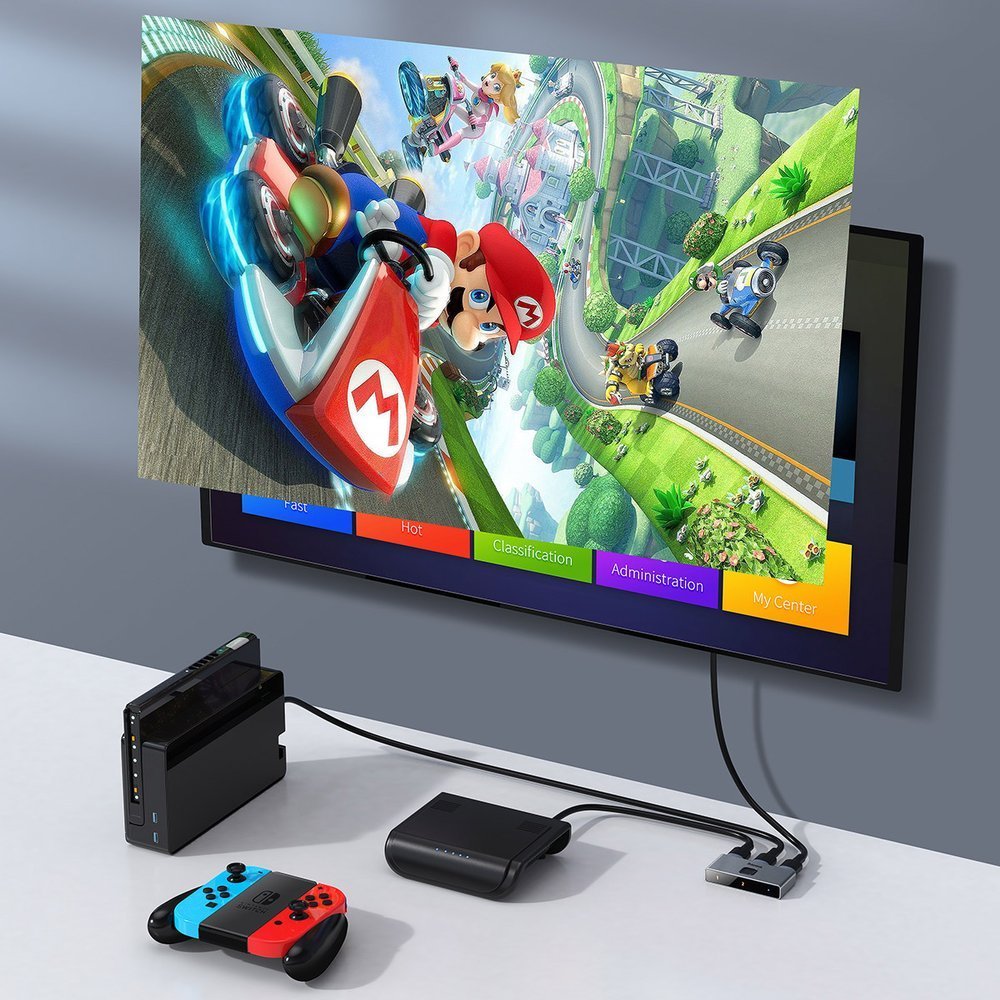 Switch splitter switch HDMI 2x HDMI 4K 30 Hz two-way grey - Carlat