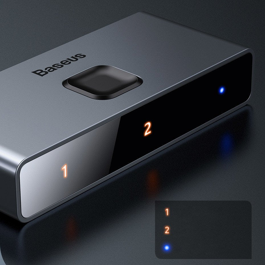 Switch splitter switch HDMI 2x HDMI 4K 30 Hz two-way grey - Carlat
