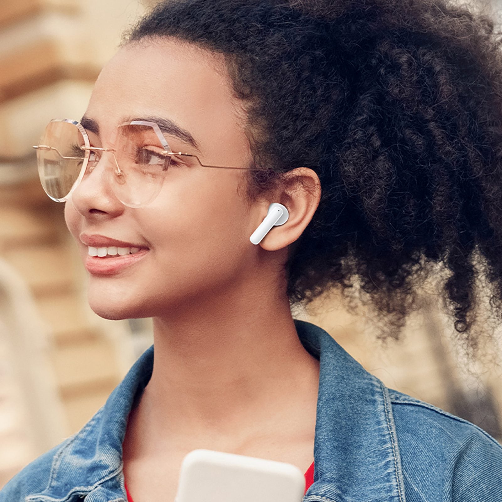 T13 ANC IPX5 Bluetooth in-ear wireless headphones - white - Carlat