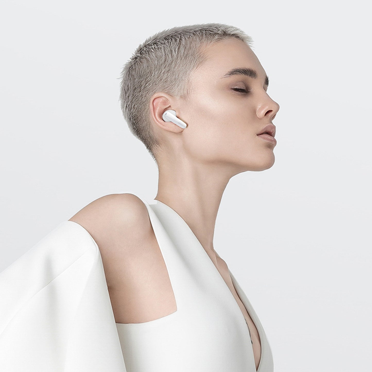 T13X ENC IPX5 Bluetooth wireless in-ear headphones - white - Carlat