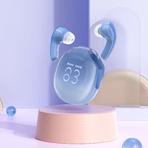 T9 Bluetooth 5.3 in-ear USB-C wireless headphones, blue - Carlat