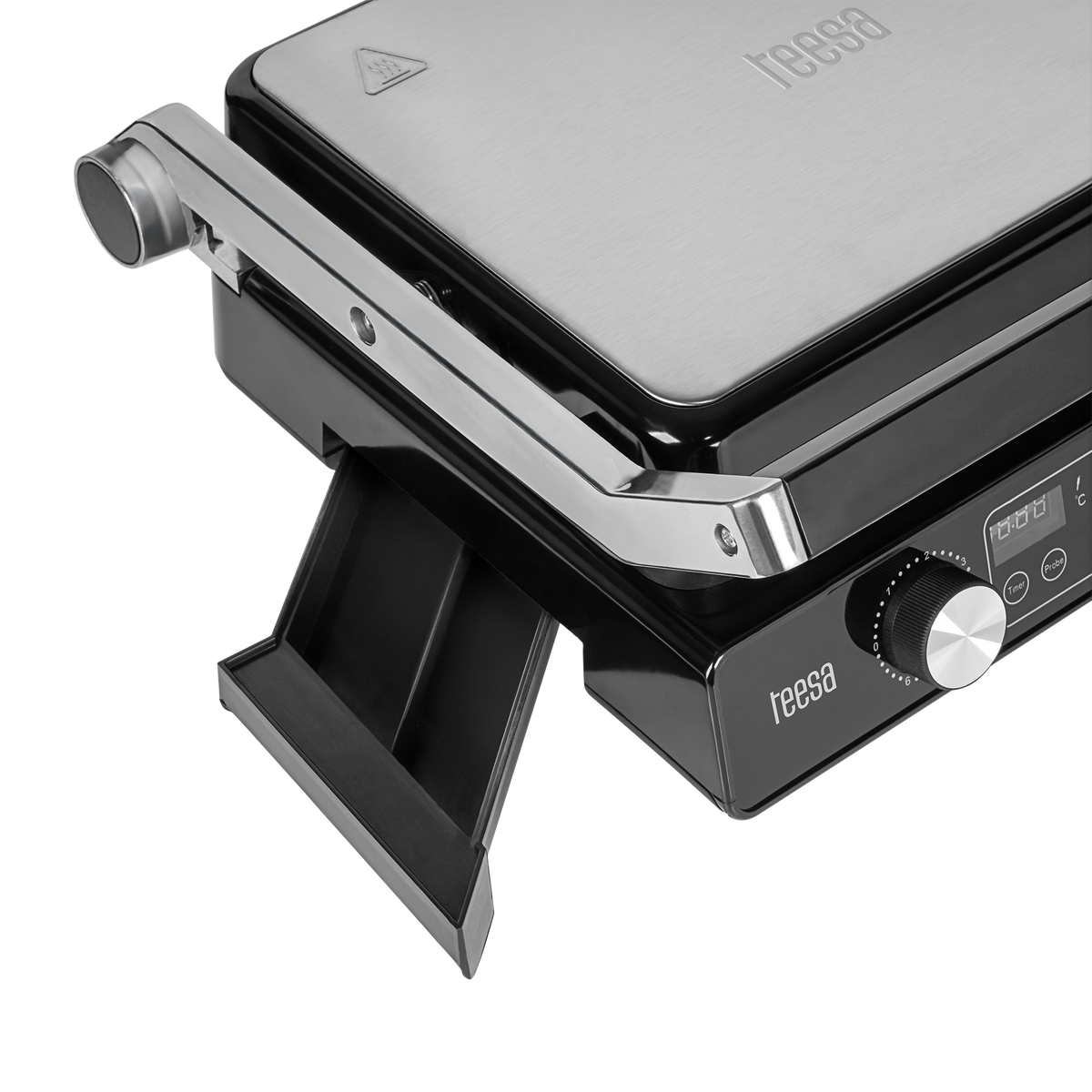 TEESA Electric Grill, Panini Grill, Sandwich Maker, 3 Settings, Removable Plates, 2000W - Carlat
