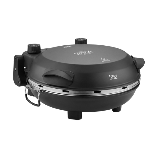 TEESA SUPREME FUN 1200W Pizza Oven, 420 degrees, two heating elements, black - Carlat