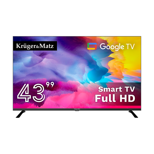 TVs – Kruger&Matz 43" FHD Google TV, DVB-T2/S2/T/C, H.265 HEVC - Carlat