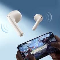 TWS Funpods Series JR-FB1 Bluetooth 5.3 wireless headphones, beige - Carlat