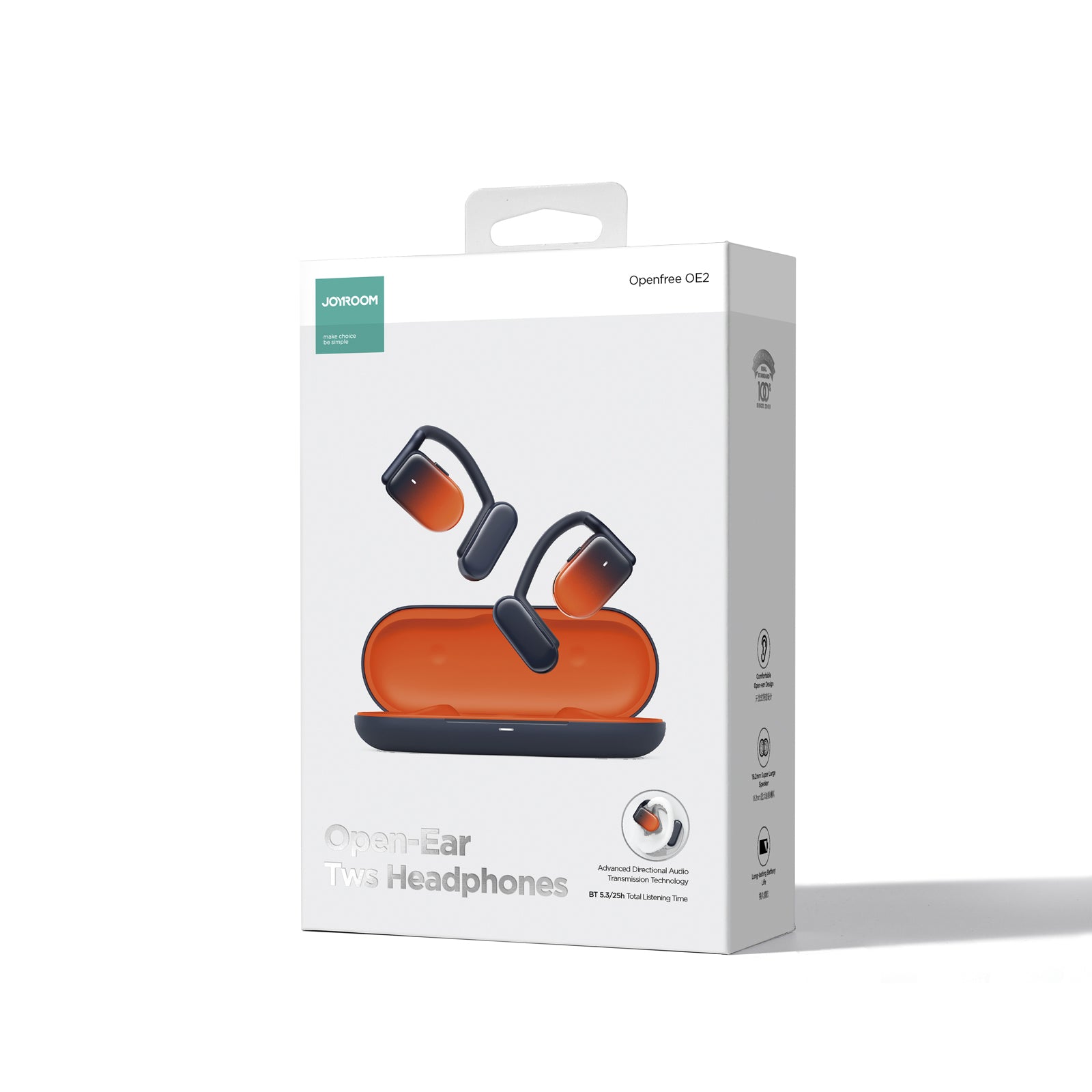 TWS Openfree JR-OE2 wireless headphones, orange - Carlat