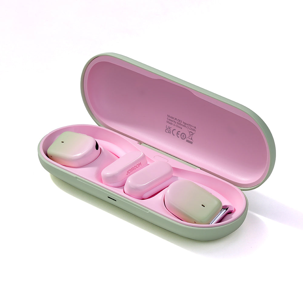 TWS Openfree JR-OE2 wireless headphones, pink - Carlat