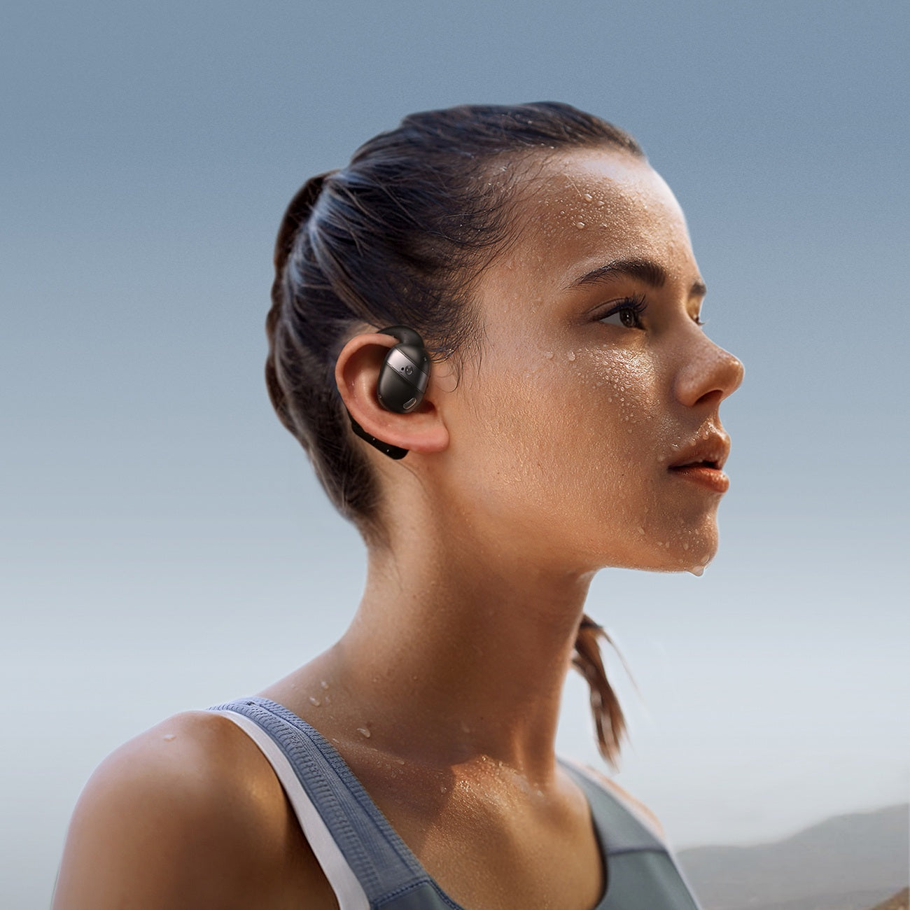 TWS open ear wireless headphones - black - Carlat