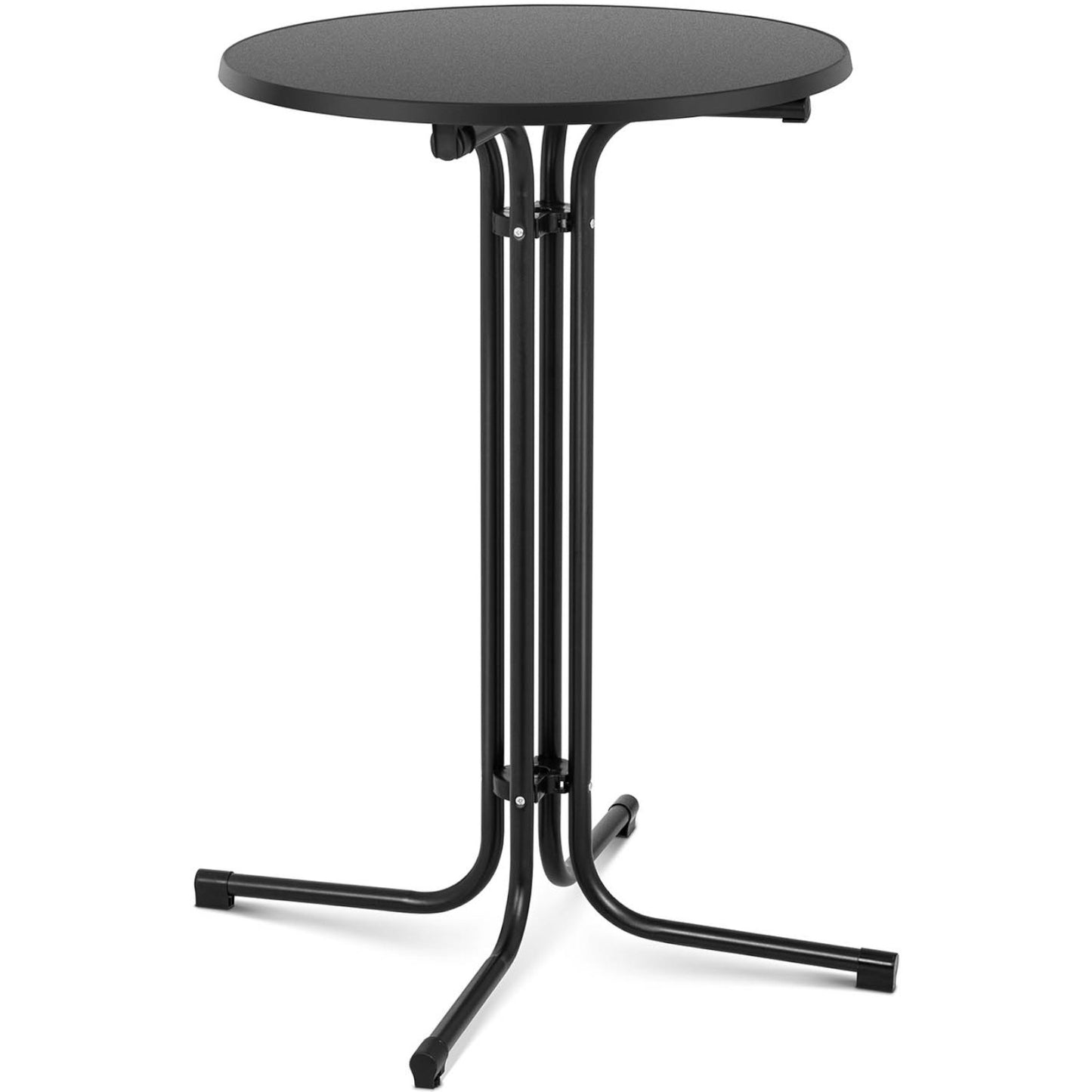 Table table bar round high folding seam 70 cm height 110 cm black - Carlat
