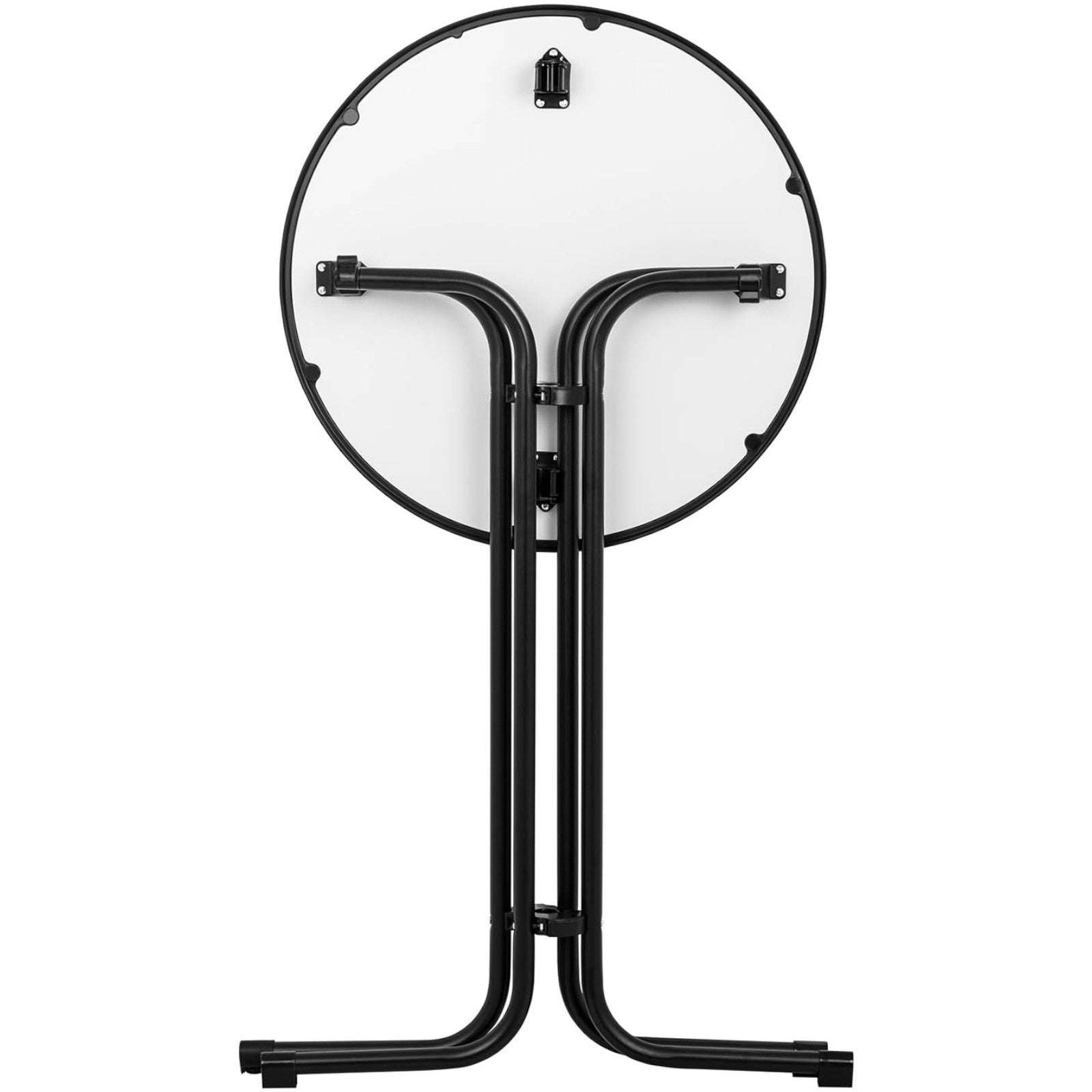 Table table bar round high folding seam 70 cm height 110 cm black - Carlat