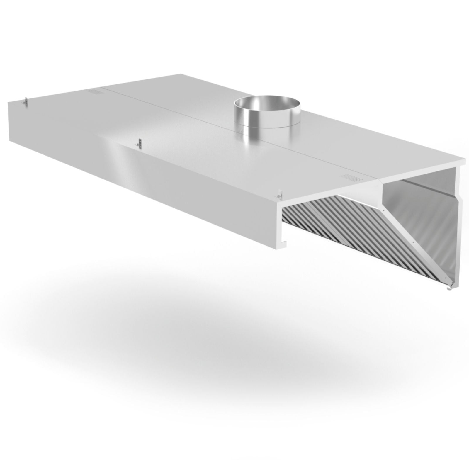 Tables – Angled wall hood with labyrinth filters and LED - Carlat