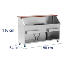 Tables – Bar station with ice compartment and shelves for - Carlat