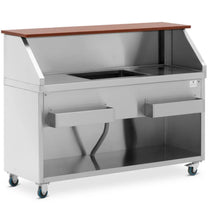 Tables – Bar station with ice compartment and shelves for - Carlat