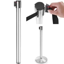 Tables – Barrier post with removable roll-up tape, length 2.7m - Carlat