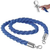 Tables – Blue rope for fence posts with silver carabiners, - Carlat