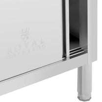 Tables – Catering table with sliding door cabinet STEEL 120 - Carlat