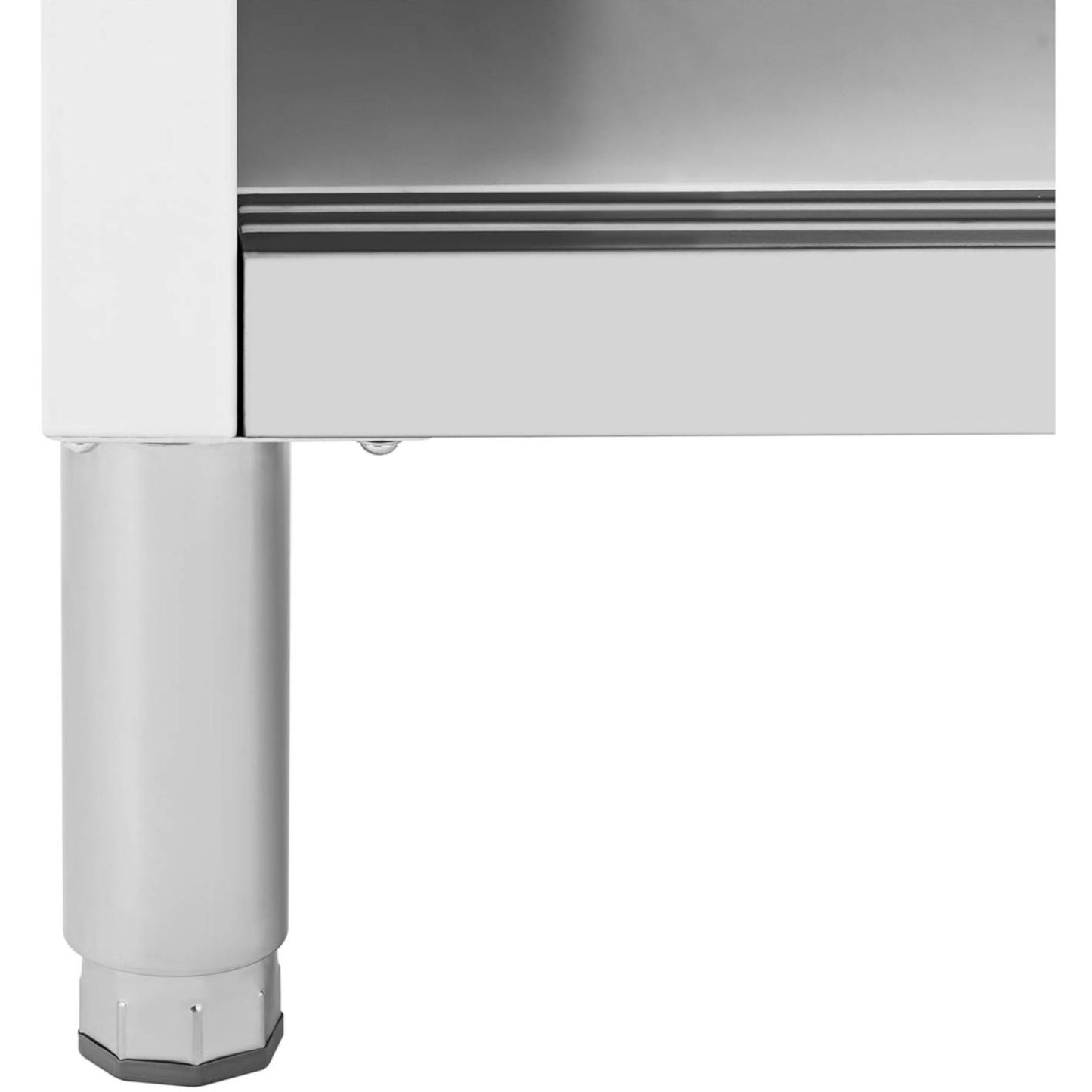 Tables – Catering table with sliding door cabinet STEEL 120 - Carlat