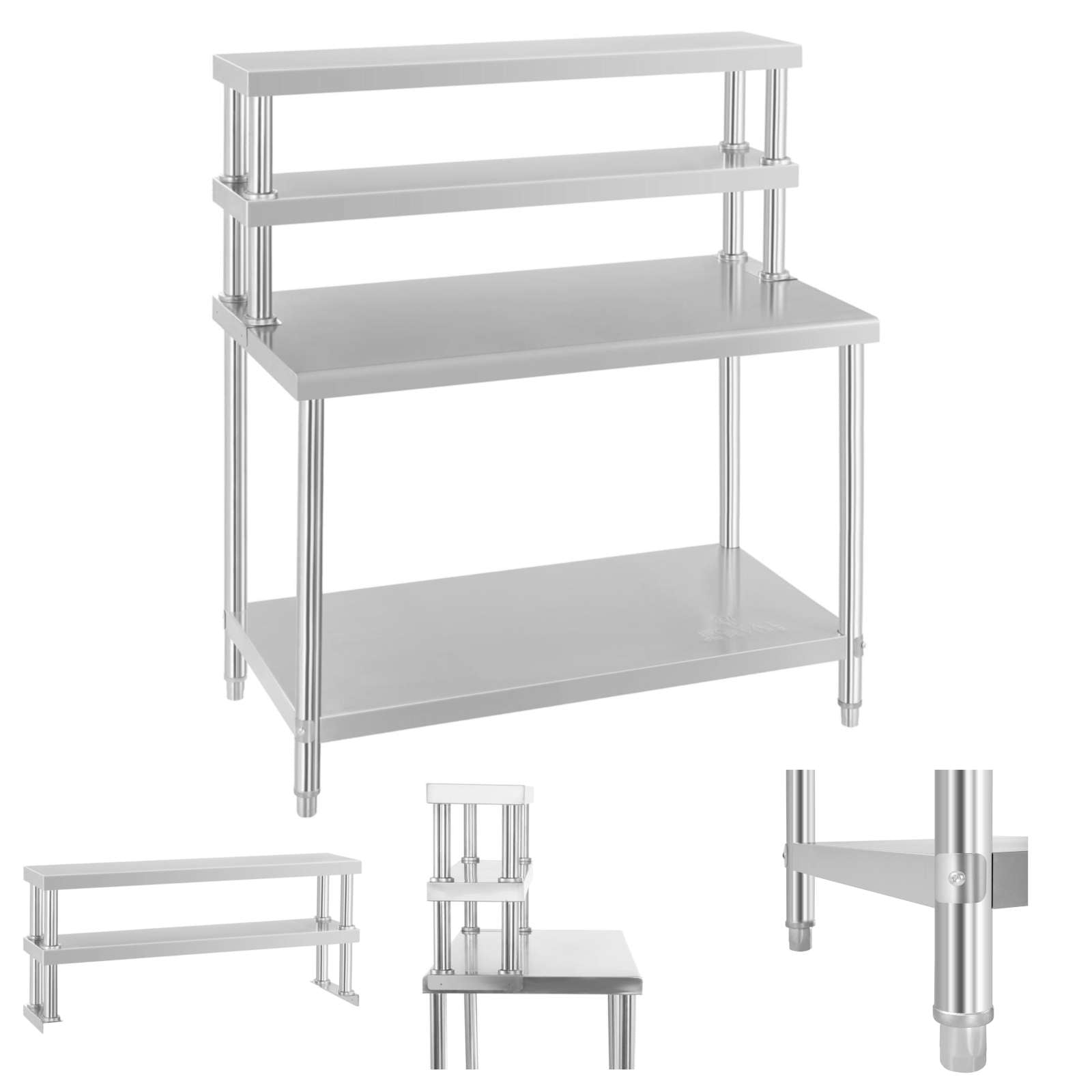 Tables – Catering work table made of stainless steel with - Carlat