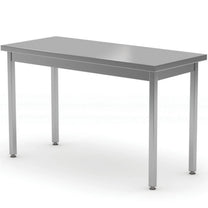Tables – Central steel kitchen worktop table 100x60cm - Hendi - Carlat