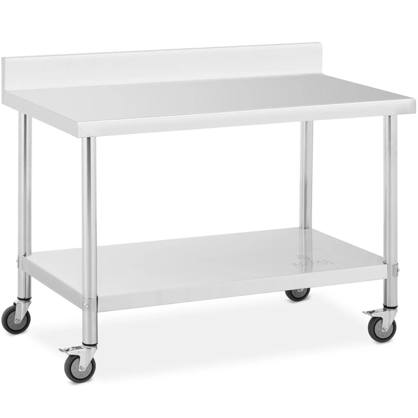 Tables – Metal catering table on wheels with shelf and - Carlat