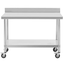 Tables – Metal catering table on wheels with shelf and - Carlat