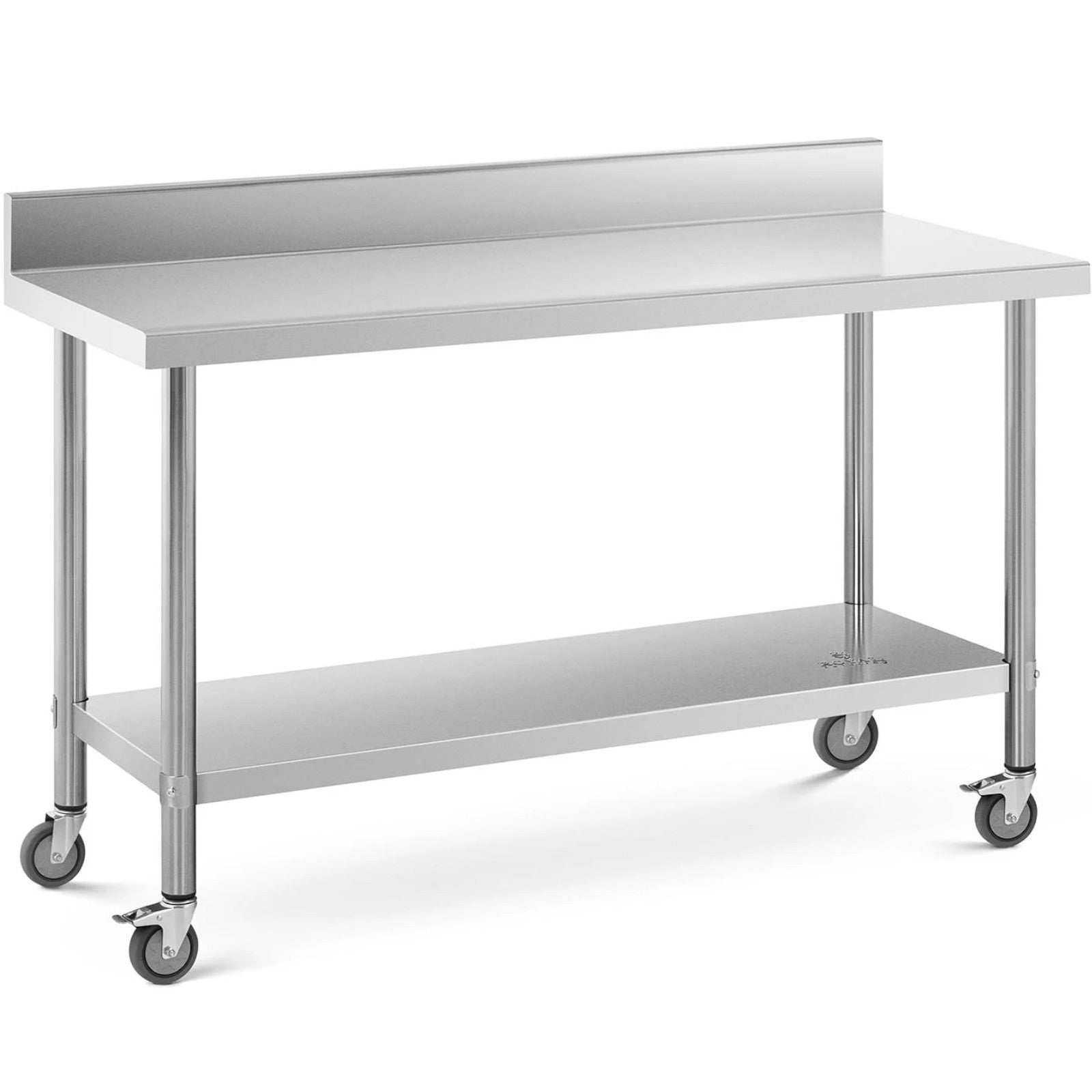 Tables – Metal catering table on wheels with shelf and - Carlat