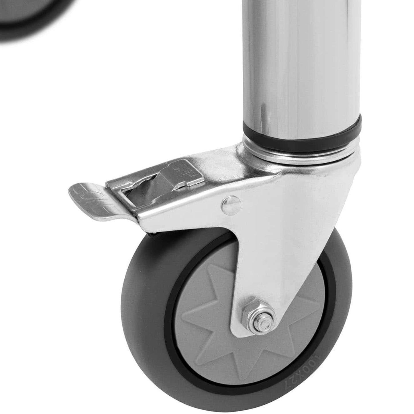 Tables – Metal catering table on wheels with shelf and - Carlat