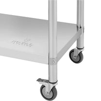 Tables – Metal catering table on wheels with shelf and - Carlat